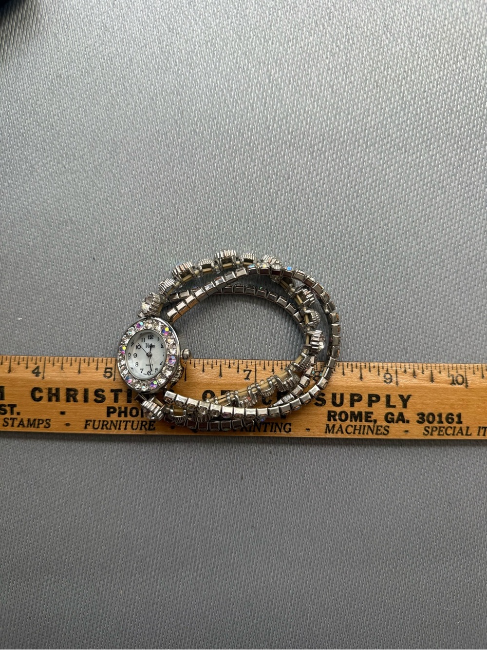 Viviani Rhinestone stretch Watch - silver tone - Picture 8 of 9